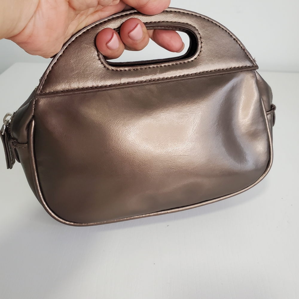 Metallic Brown Mini Handbag - Picture 4 of 5